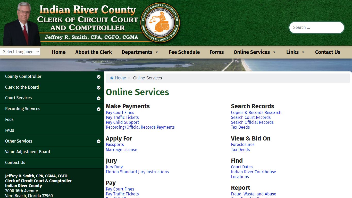 Online Services – Indian River Clerk of the Circuit Court & Comptroller